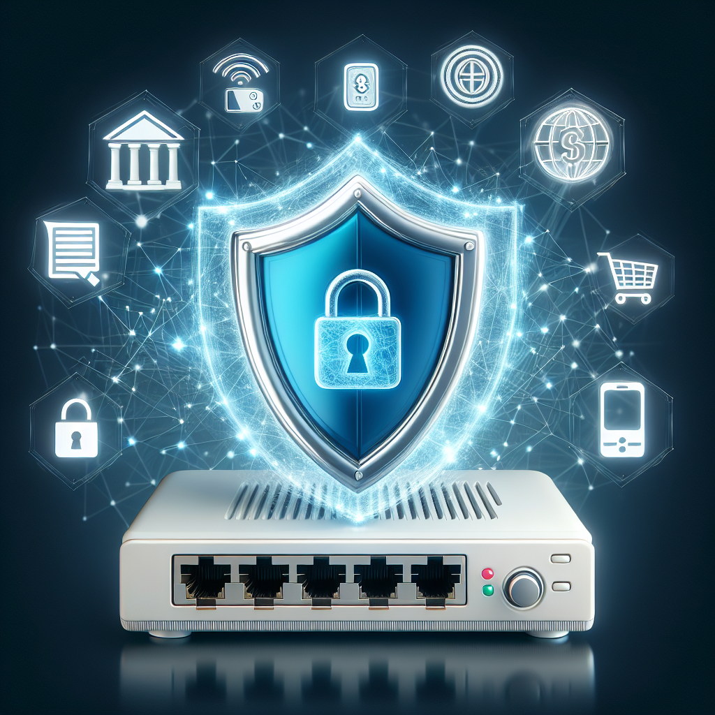 How do you secure a modem for online banking and shopping?